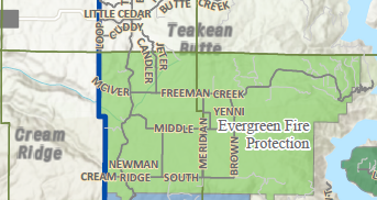 Evergreen RFD Map