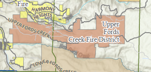 Upper Fords Creek RFD Map